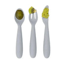 Ezpz - Happy Utensils, Pewter Image 2