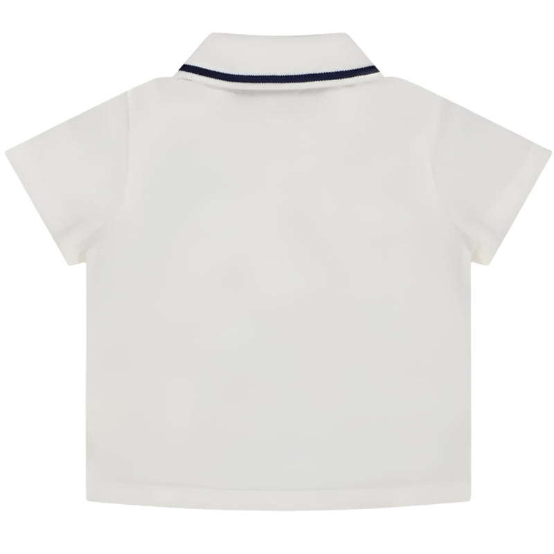 Fendi Baby - Baby Boy Short Sleeve Polo Tee Logo Embroidery Image 2