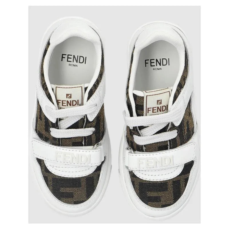 Fendi Baby - Babylace Up Velcro Ff Detailed Sneakers Image 2
