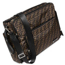 Fendi Baby FF Allover Diaper Bag, Brown Monogram