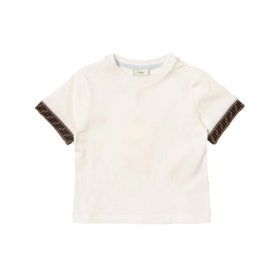 Fendi Baby - Short Sleeve T-Shirt With Ff Tape  Image 1
