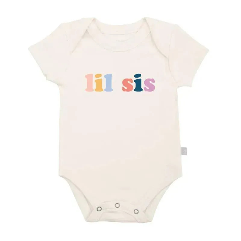 Finn + Emma Graphic Bodysuit Lil Sis, 3/6M Image 1