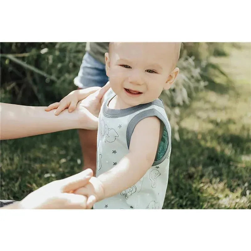Finn + Emma Romper Boy Dumbo, Green.