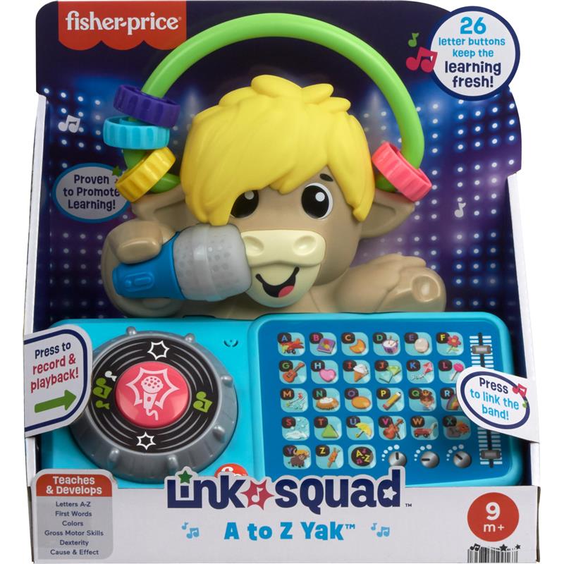 Fisher Price - Baby Learning Toy Link Squad A to Z Yak with Interactive Music & Lights Image 6