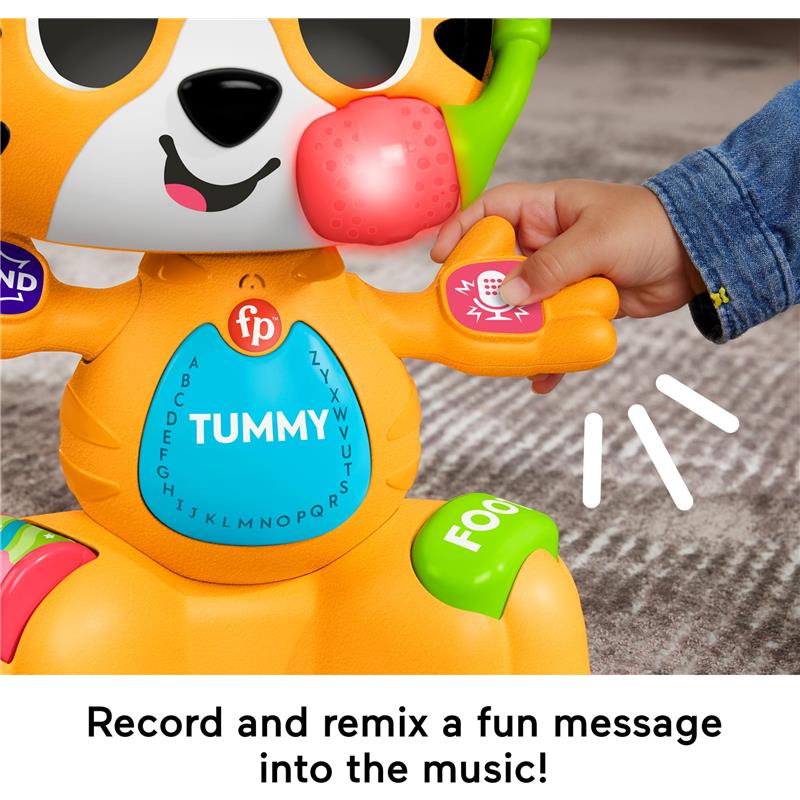 Fisher Price - Baby Learning Toy Link Squad Bop & Groove Tiger with Music & Lights Image 3