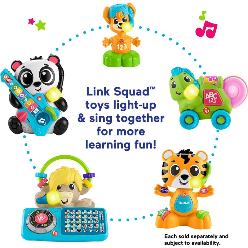 Fisher Price - Baby Learning Toy Link Squad Jam & Count Panda with Music & Lights Image 5