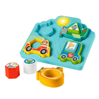 Fisher Price - Baby Sorting Toy Shapes & Sounds Vehicle Puzzle with Music & Lights Image 1