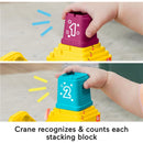 Fisher Price - Baby & Toddler Learning Toy Count & Stack Crane with Blocks Image 3
