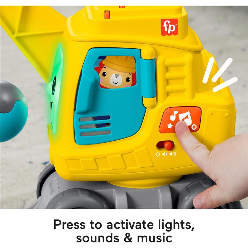Fisher Price - Baby & Toddler Learning Toy Count & Stack Crane with Blocks Image 5