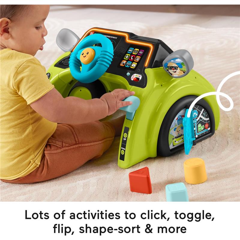 Fisher Price - Baby & Toddler Learning Toy Laugh & Learn Sit & Steer Driver Car Activity Center  Image 4