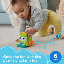 Fisher Price - Baby Toy Rollin’ Tractor Push-Along Vehicle with Fine Motor Activities Image 2