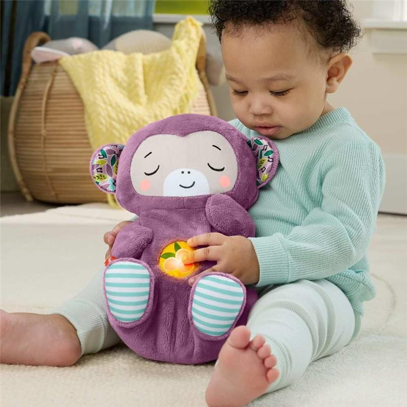 Fisher-Price Baby Toy Soothe ‘n Snuggle Purple Monkey Plush Portable Sound Machine Image 2