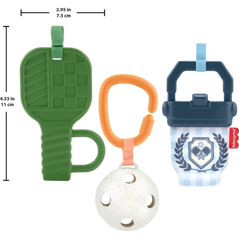 Fisher-Price Baby Toys Mini Me Moments Let’s Play Pickleball Set Image 5