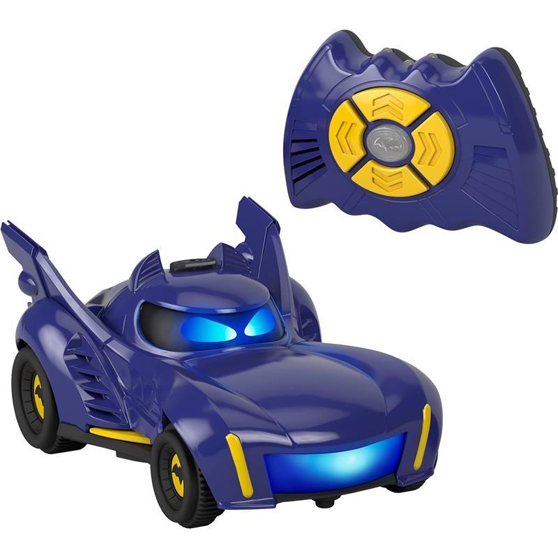 Fisher Price - DC Batwheels Remote Control Car, Bam The Batmobile Transforming RC with Lights Sounds & Character Phrases Image 1