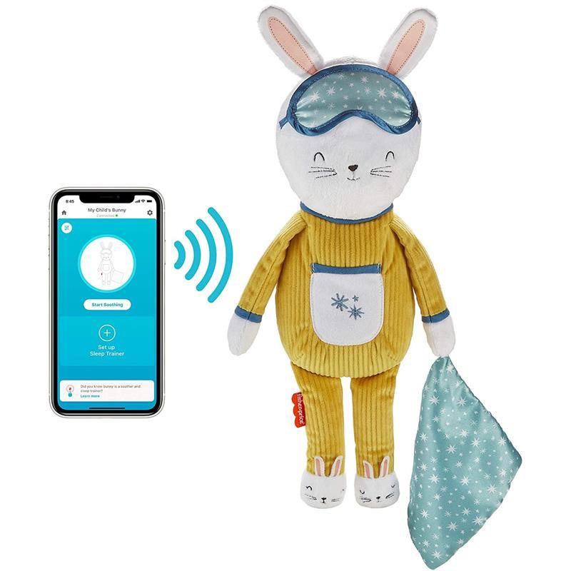 Fisher Price Hoppy Dreams Sleepy Time Plush, Soother & Sleep Trainer, Plush Musical Toddler Toy with Sleep Training Tool, Lights and Sounds Image 1