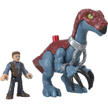 Fisher Price - Imaginext Jurassic World Dominion Therizinosaurus Dinosaur & Owen Toys Image 1