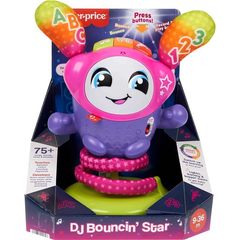 Fisher Price - Learning Toy DJ Bouncin’ Star with Music Lights Image 6