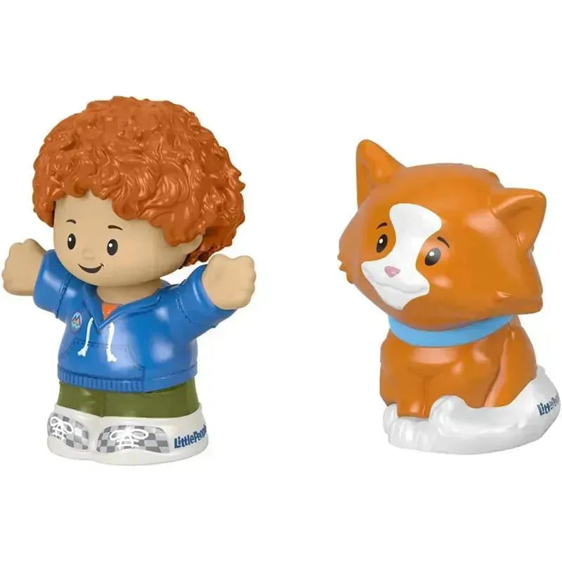 Fisher-Price - Little People, Curly Red Hair Kid And Cat Image 5