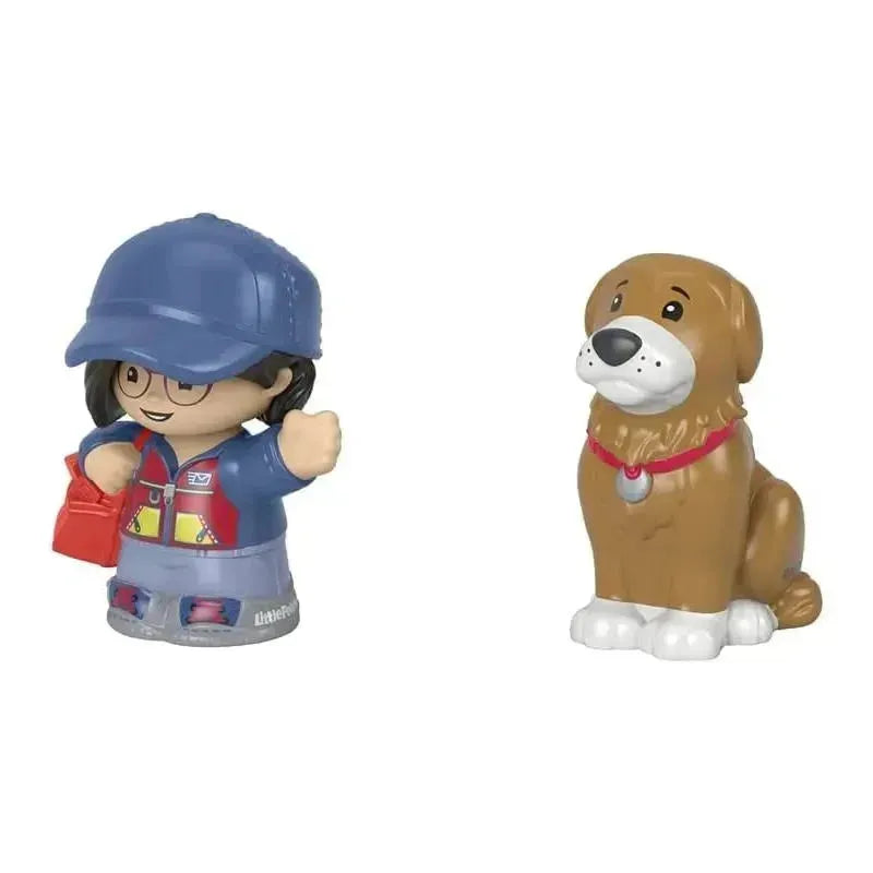 Fisher-Price - Little People, Mail Person Girl And Brown Dog Image 4
