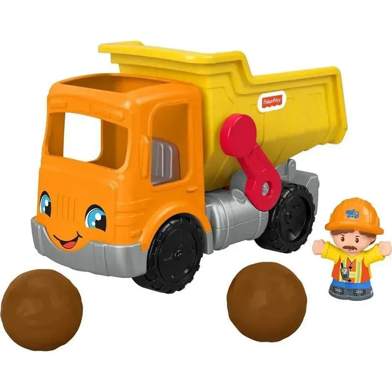 Fisher Price - Little People Toddler Construction Toy Work Together Dump Truck with Music Sounds Image 1