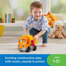 Fisher Price - Little People Toddler Construction Toy Work Together Dump Truck with Music Sounds Image 2