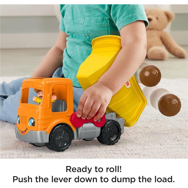 Fisher Price - Little People Toddler Construction Toy Work Together Dump Truck with Music Sounds Image 3
