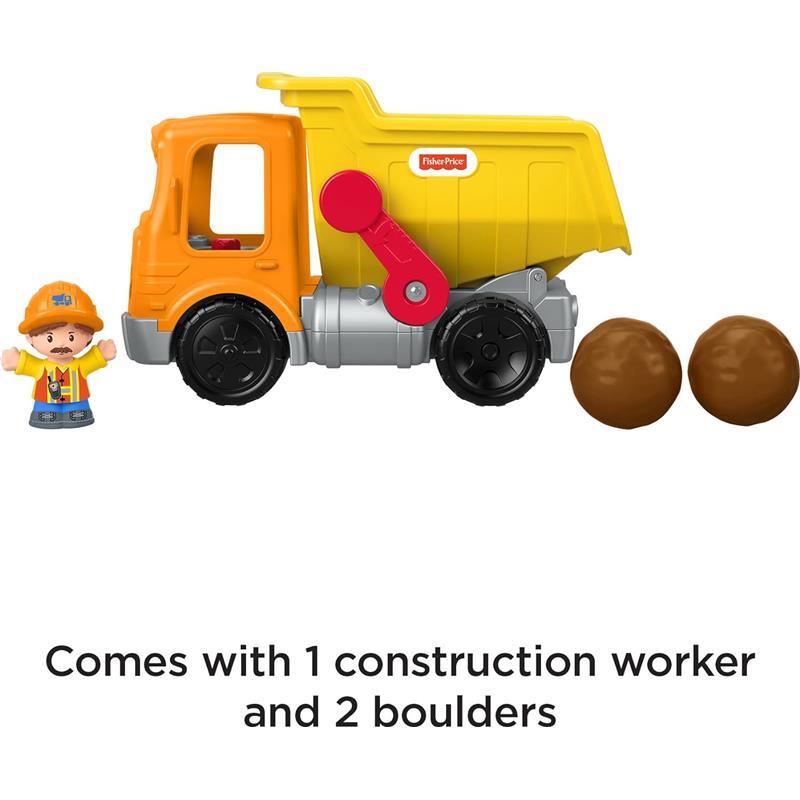 Fisher Price - Little People Toddler Construction Toy Work Together Dump Truck with Music Sounds Image 5