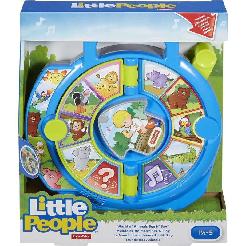 Fisher Price - Little People Toddler Learning Toy World of Animals See ‘N Say with Music and Sounds Image 5