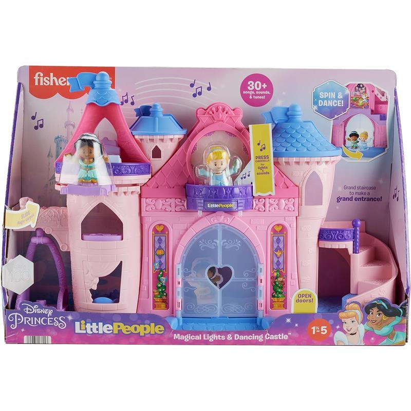 Fisher Price - Little People Toddler Playset Disney Princess Magical Lights & Dancing Castle Musical Image 6