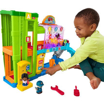 Fisher Price - Little People Toddler Playset Light-Up Learning Garage with Smart Stages, Toy Car & Figures Image 1