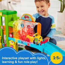 Fisher Price - Little People Toddler Playset Light-Up Learning Garage with Smart Stages, Toy Car & Figures Image 2