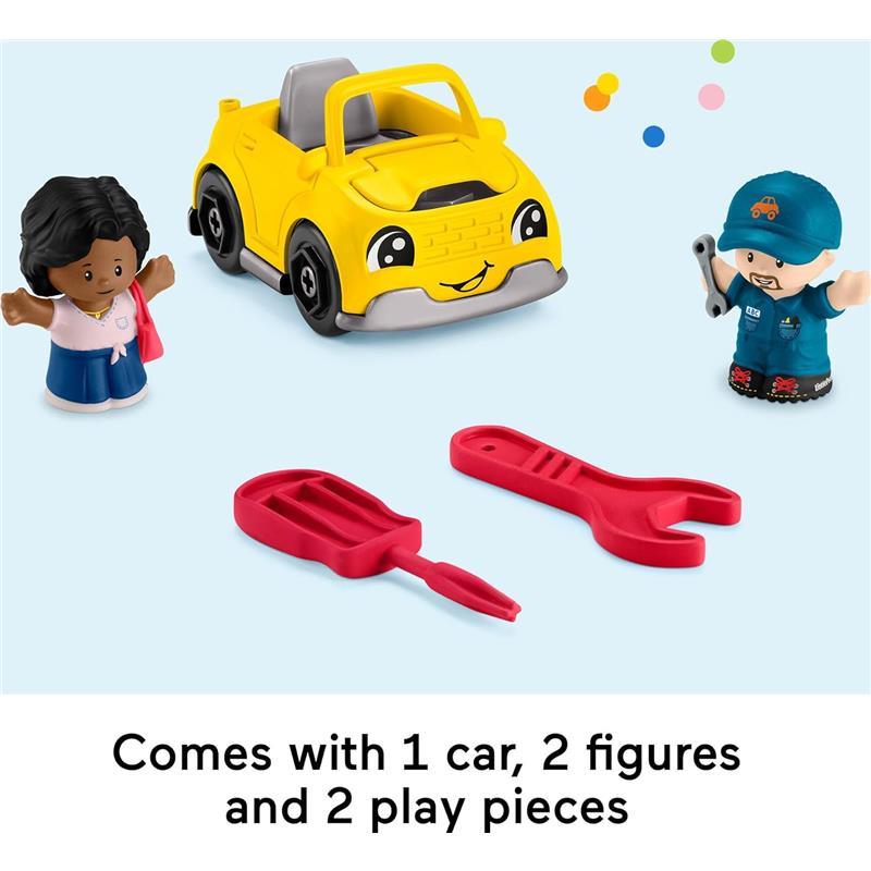 Fisher Price - Little People Toddler Playset Light-Up Learning Garage with Smart Stages, Toy Car & Figures Image 5