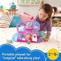Fisher Price - Little People Toddler Toy Disney Princess Play & Go Castle Portable Playset with Ariel & Cinderella Image 2