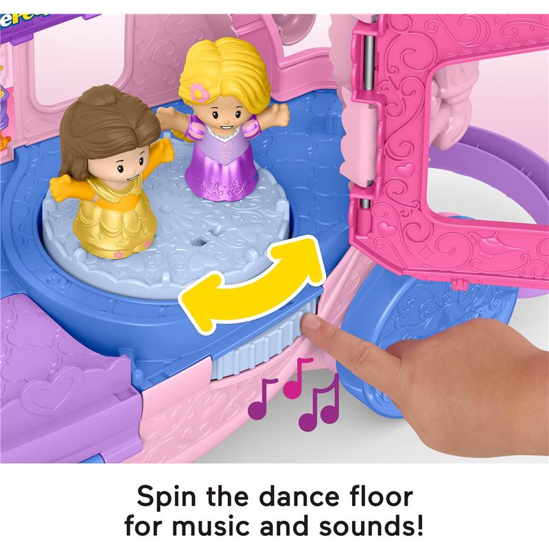 Fisher Price - Little People Toddler Toy Disney Princess Pull-Along Musical Carriage Playset Image 4