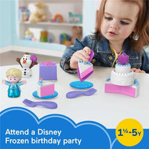 Fisher Price - Little People Toddler Toys Disney Frozen Elsa & Olaf’s Party 12-Piece Playset Image 2