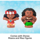Fisher Price - Little People Toddler Toys Disney Princess Moana & Maui’s Canoe Sail Boat with 2 Figures Image 4