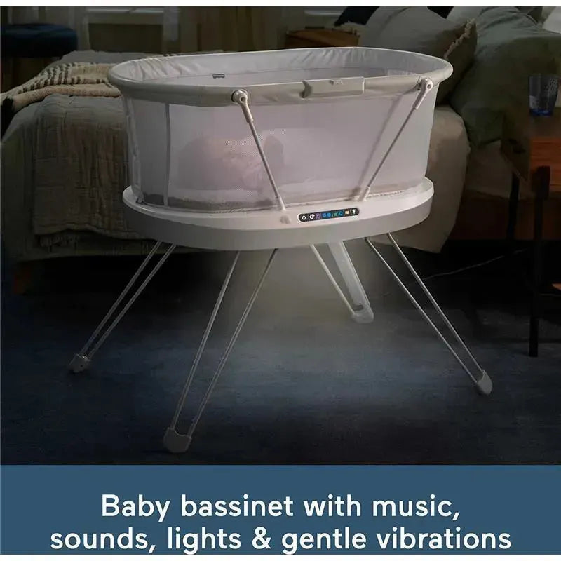 Fisher-Price - Baby Bedside Sleeper Luminate Bassinet with Sound Detection Image 2
