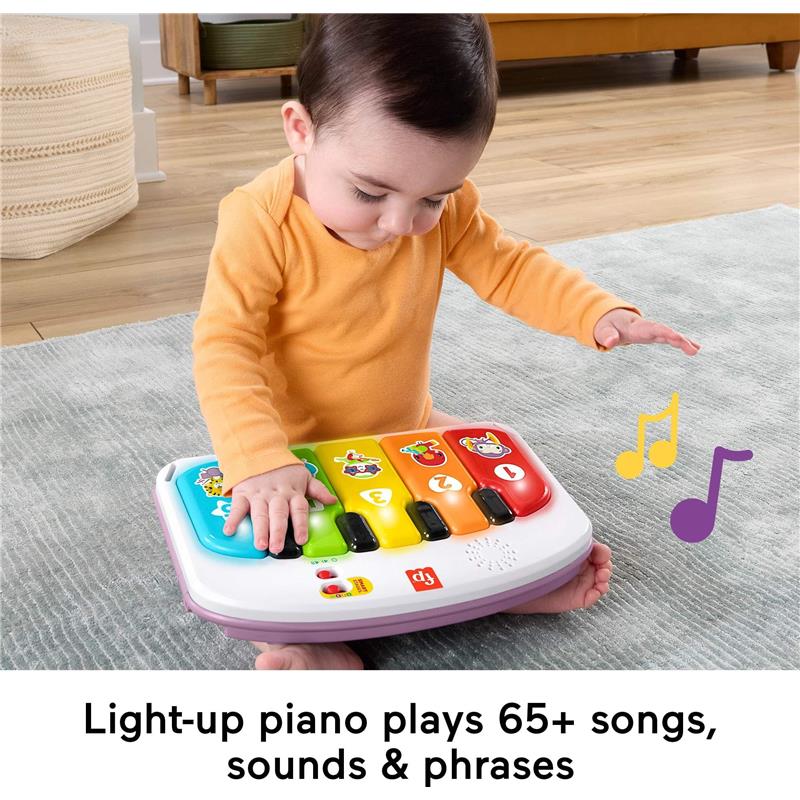 Fisher Price - Portable Baby Chair Kick & Play Deluxe Sit-Me-Up Seat with Piano Learning Toy & Tray Image 6