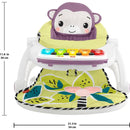Fisher Price - Portable Baby Chair Kick & Play Deluxe Sit-Me-Up Seat with Piano Learning Toy & Tray Image 7