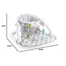 Fisher-Price Portable Baby Chair Sit-Me-Up Floor Seat with Developmental Toys, Geo Lines Image 2