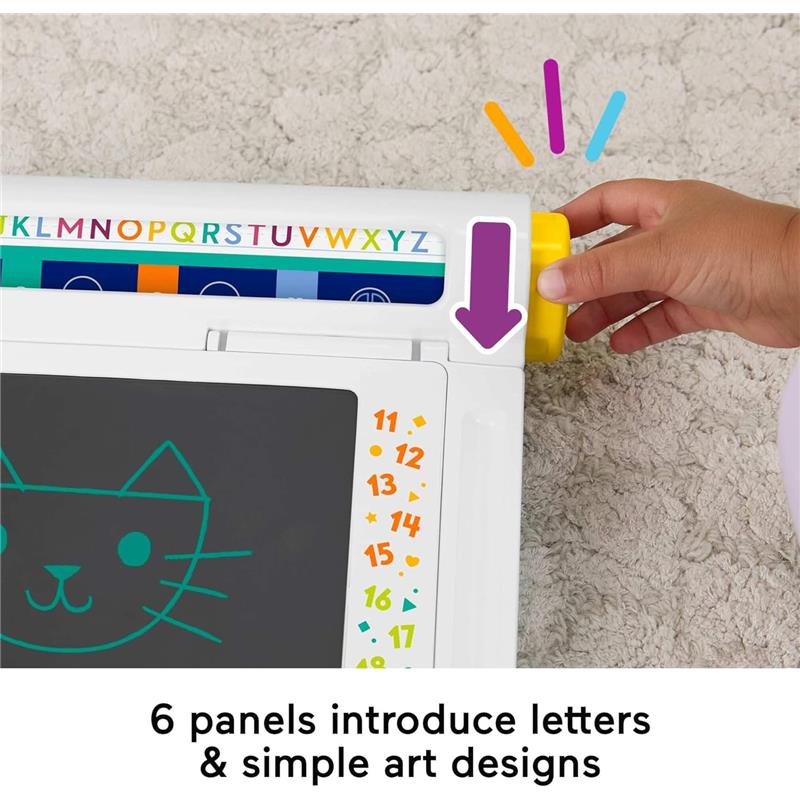 Fisher Price - Preschool Toy Learn & Doodle Desk Mess-Free Writing & Drawing Tablet Image 3
