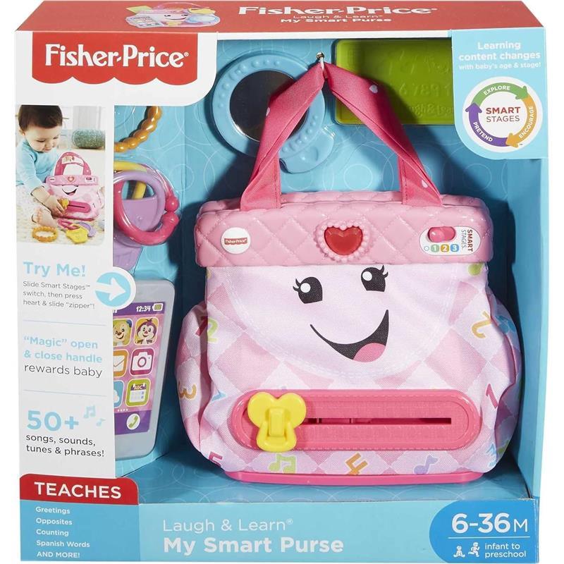 Fisher Price - Smart Purse Learning Toy with Lights Music Image 6
