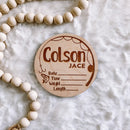 Custom Birth Announcement Stat Disc - Brody Fishing