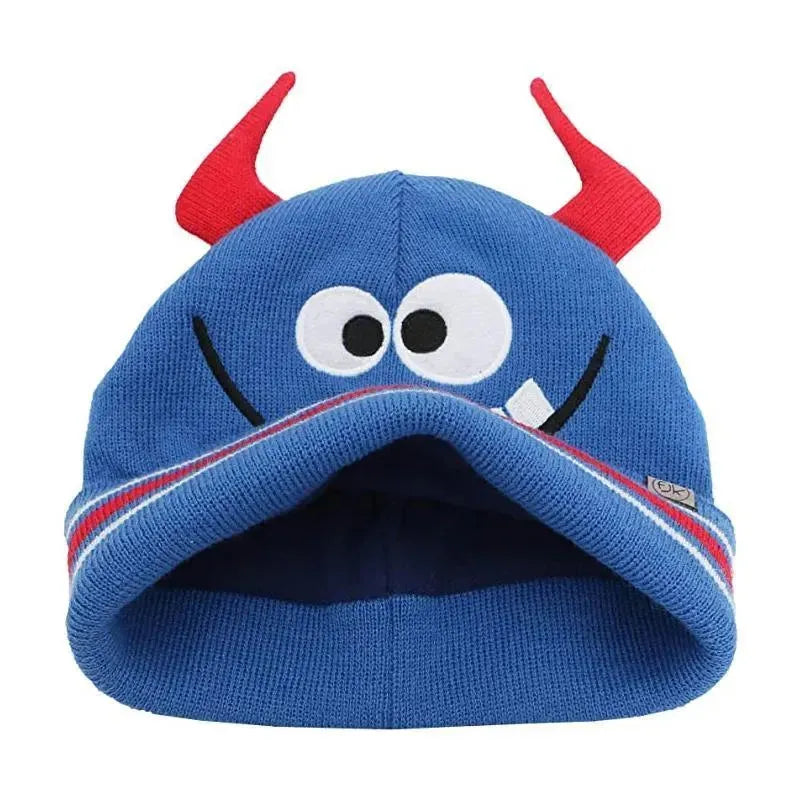 FlapJack Kds Knitted Beanie-Monster Image 4