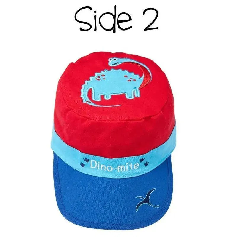Flapjack Kids - Kids' Reversible Caps, Dinosaurs Image 3