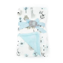 Forever Baby Baby Blanket Blue Safari Image 1