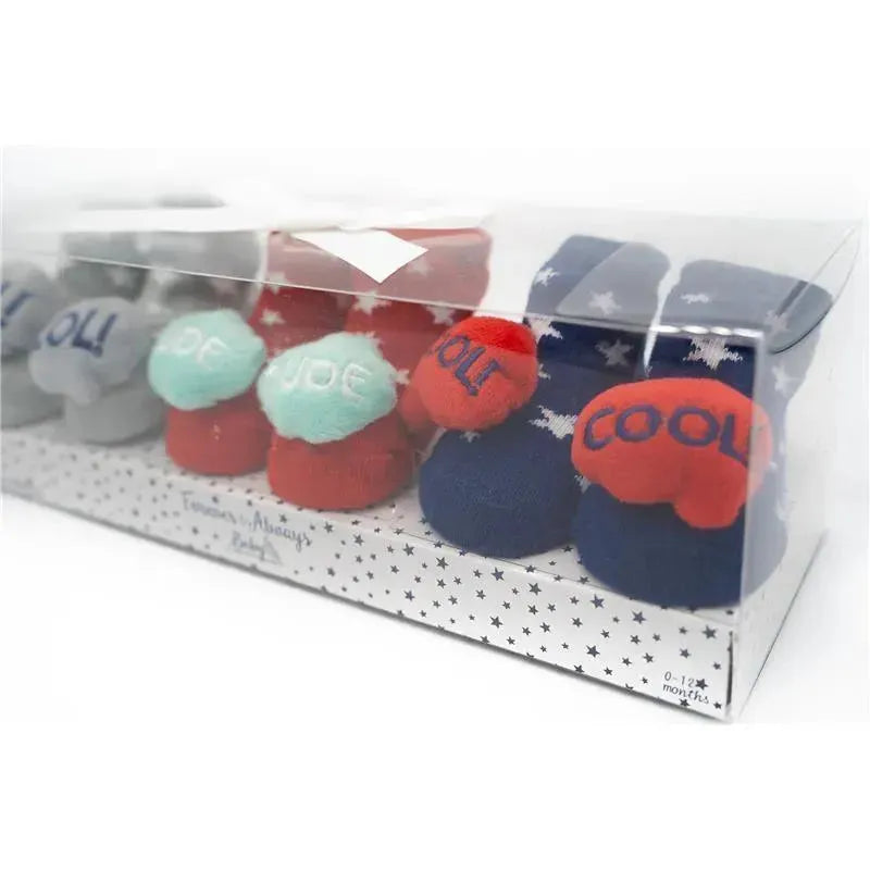 Forever Baby Boys Rattle Socks Phrases  Image 3