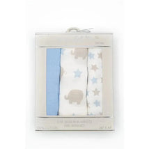 Forever Baby Muslin Swaddle Blankets Blue Image 1