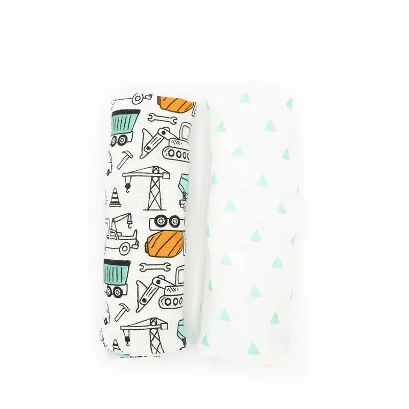 Forever Baby Muslin Swaddle Blankets Truck Image 3