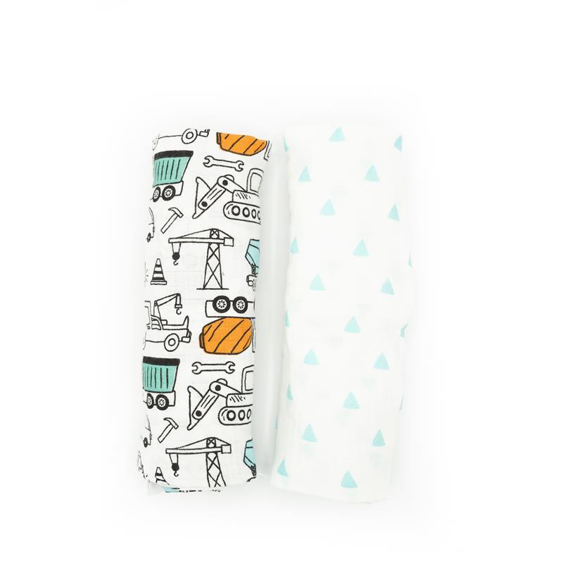 Forever Baby Muslin Swaddle Blankets Truck Image 3